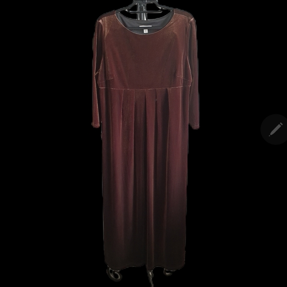 coldwater creek velvet dress